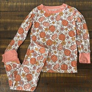 In My Jammers Pumpkin Print Kids Pajamas